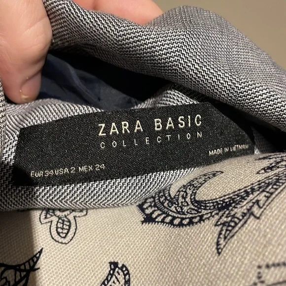 Zara grey blazer AU 8 equivalent - Picture 3 of 3
